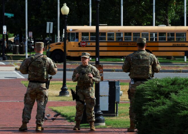 Schools reopen in Washington with parents on edge over Trump’s armed patrols