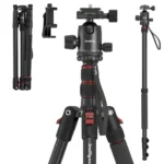 SmallRig 68" Camera Tripod Foldable Aluminum Tripod Monopod Compatible with 1/4"-20 and 3/8"-16 Video Head for Sony Camera 3983